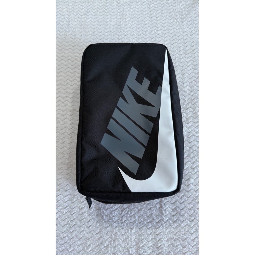 Nike Shoe Carry Bag Black White Grey Swoosh Air Travel Gym Organizer BA6149-011